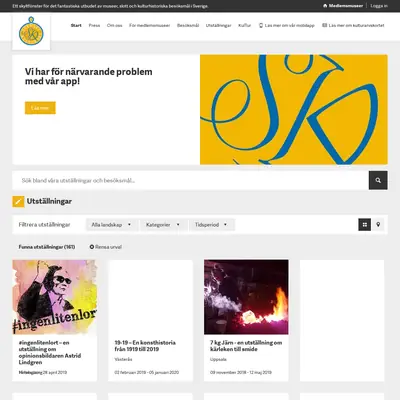 Nyheter från Svenskt Kulturarv startsida 2020