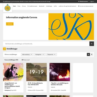 Nyheter från Svenskt Kulturarv startsida 2021