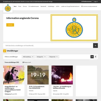 Nyheter från Svenskt Kulturarv startsida 2022