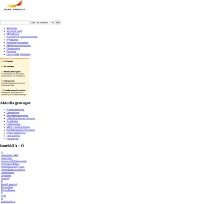 www.svensktnaringsliv.se startsida 2009