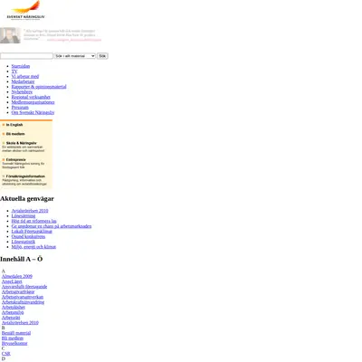www.svensktnaringsliv.se startsida 2010