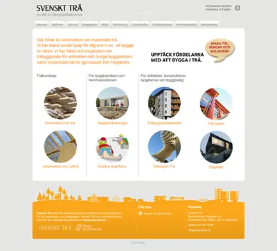 www.svenskttra.se startsida 2013