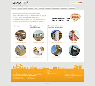 www.svenskttra.se startsida 2014