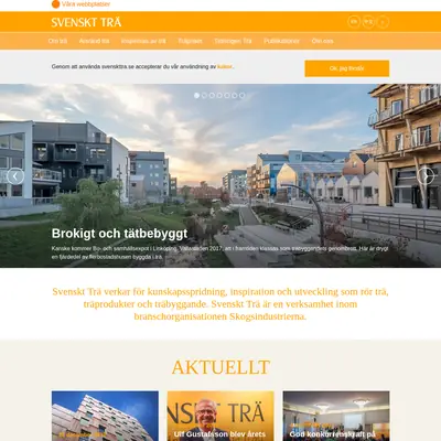 www.svenskttra.se startsida 2018