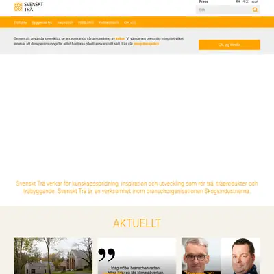 www.svenskttra.se startsida 2022
