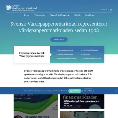 Svensk Värdepappersmarknad Nyhetsbrev startsida 2023