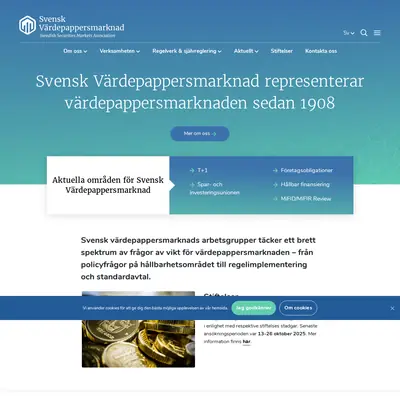 Svensk Värdepappersmarknad Nyhetsbrev startsida 2026