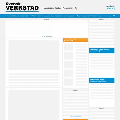 Svensk Verkstad startsida 2024