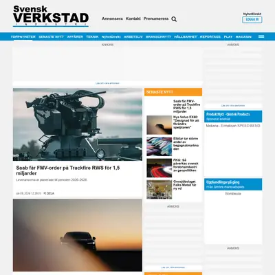 Svensk Verkstad startsida 2025