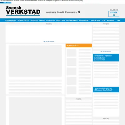 Svensk Verkstad startsida 2026