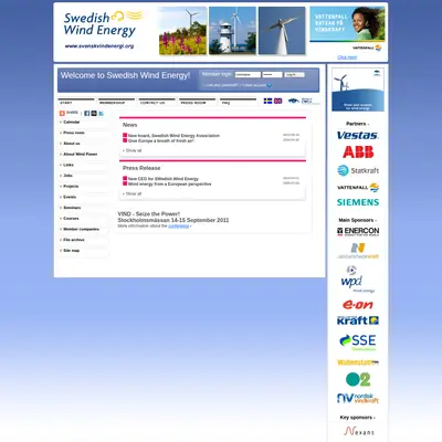 www.svenskvindenergi.org startsida 2011