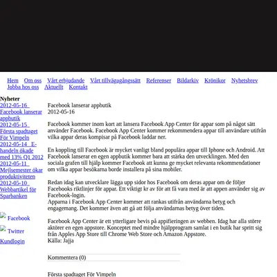 svenssonmolin startsida 2012