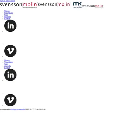 svenssonmolin startsida 2023