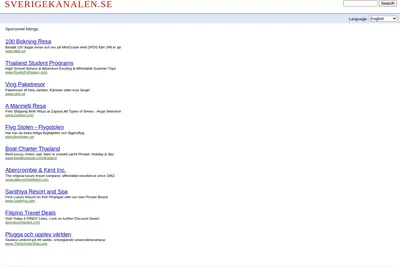 SverigeKanalen startsida 2008