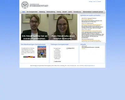 Sverigekontakt startsida 2014