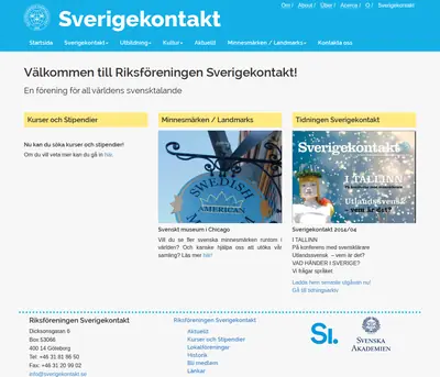 Sverigekontakt startsida 2015