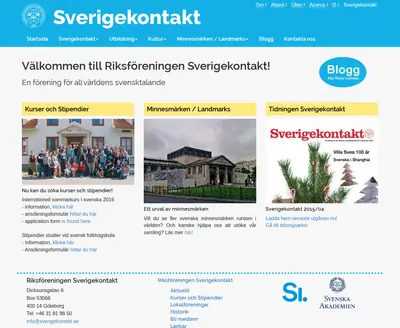 Sverigekontakt startsida 2016