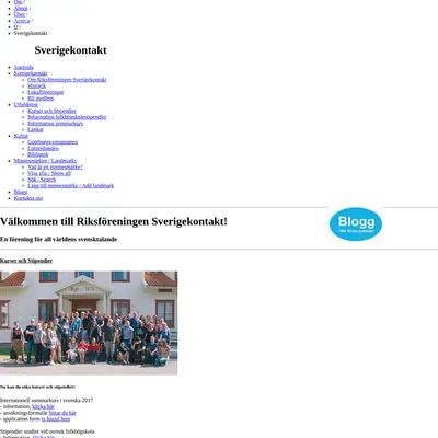 Sverigekontakt startsida 2017