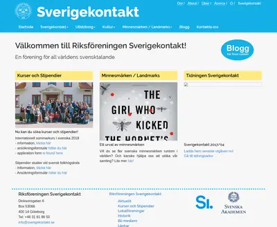 Sverigekontakt startsida 2018