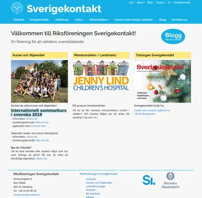 Sverigekontakt startsida 2019