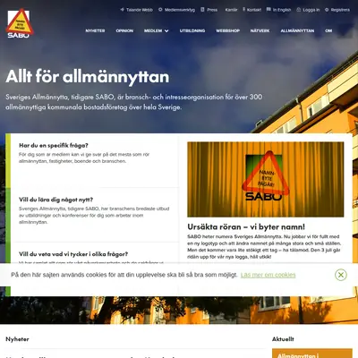 www.sverigesallmannytta.se startsida 2019
