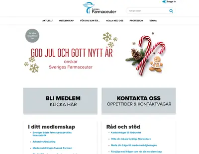 www.sverigesfarmaceuter.se startsida 2023