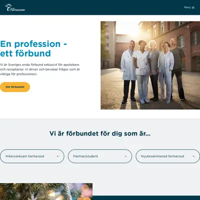 www.sverigesfarmaceuter.se startsida 2025