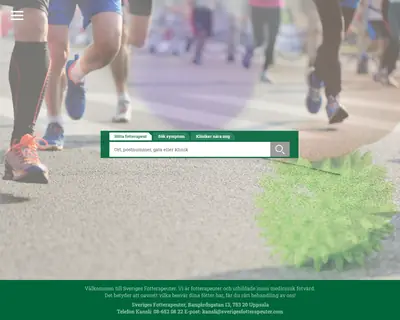www.sverigesfotterapeuter.com startsida 2020