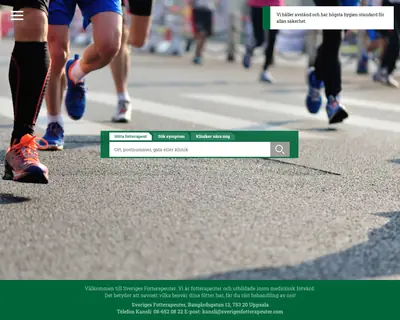 www.sverigesfotterapeuter.com startsida 2021