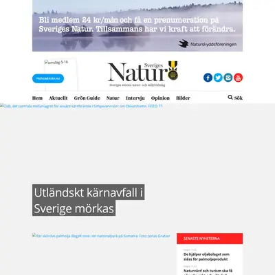 www.sverigesnatur.org startsida 2017