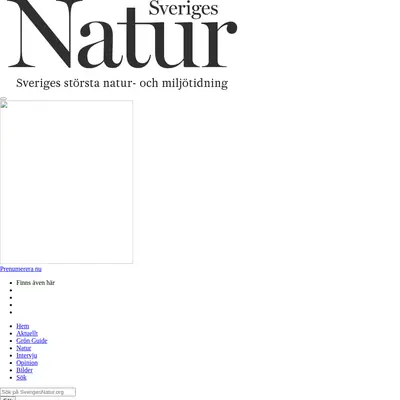 www.sverigesnatur.org startsida 2018
