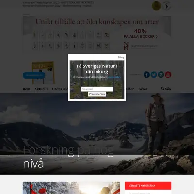 www.sverigesnatur.org startsida 2023