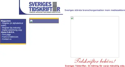 sverigestidskrifter.se startsida 2002