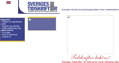 sverigestidskrifter.se startsida 2003