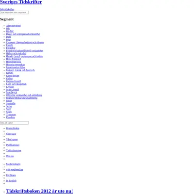 sverigestidskrifter.se startsida 2012