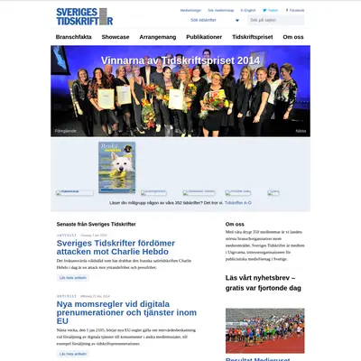 sverigestidskrifter.se startsida 2015