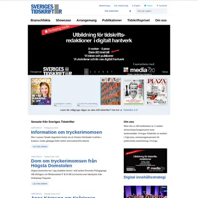 sverigestidskrifter.se startsida 2016