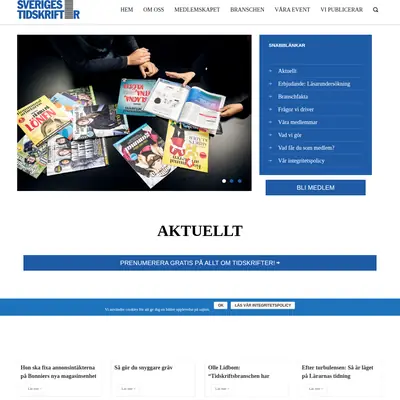 sverigestidskrifter.se startsida 2019