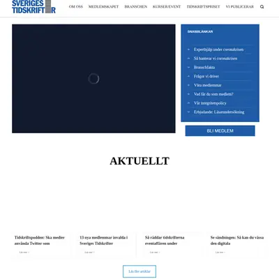 sverigestidskrifter.se startsida 2021