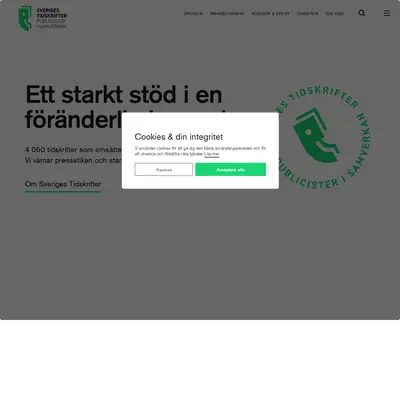 sverigestidskrifter.se startsida 2025