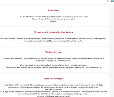 Svetsen startsida 2025