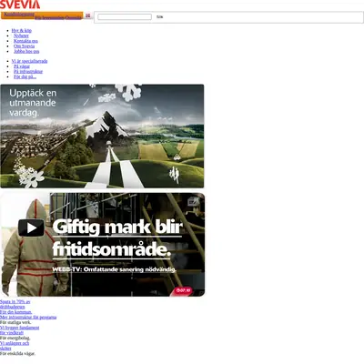 Nyhetsbrev Svevia startsida 2012