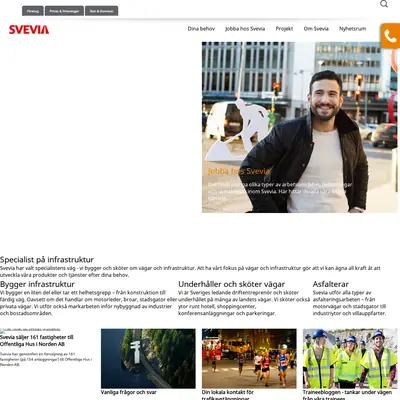 Nyhetsbrev Svevia startsida 2018