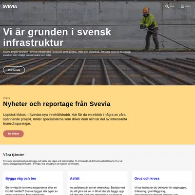 Nyhetsbrev Svevia startsida 2026