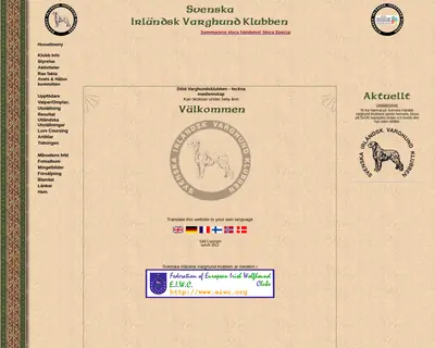 svivk.se startsida 2008