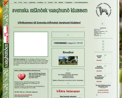 svivk.se startsida 2018