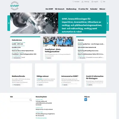 www.svmf.se startsida 2020
