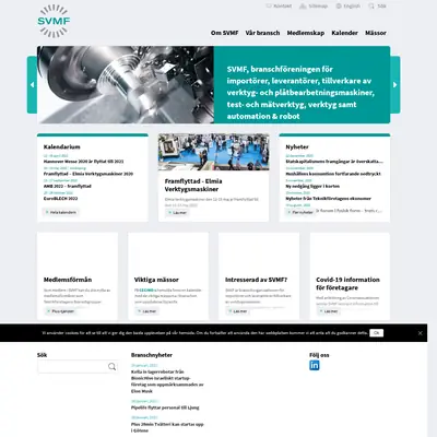 www.svmf.se startsida 2021