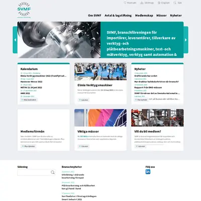 www.svmf.se startsida 2022