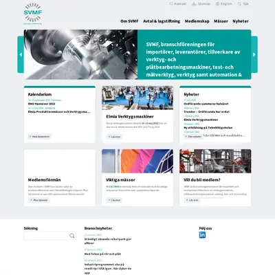 www.svmf.se startsida 2023